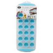 Wholesale - Edge 2pk Silicone Ice Cube Tray Standard Round Teal C/P 12, UPC: 190131121474